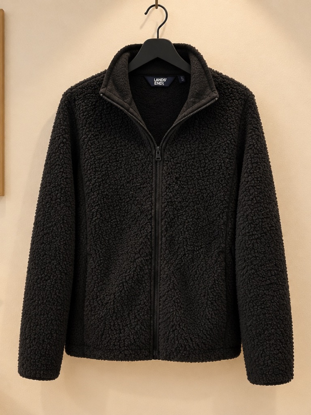 Lands' End Women’s Black Zip-Up Jacket